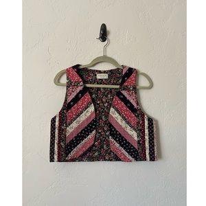 80s quilted vest.
